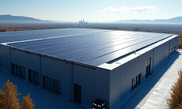 Data center solar project case study